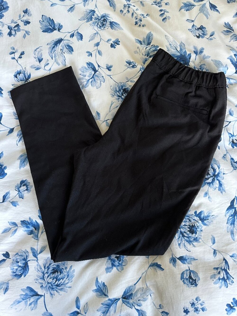 Open Edit Dress Pants Men's Medium Black Pleated Stretch Trousers